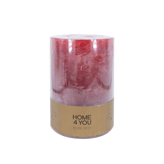 Svece PURE RED, D10xH15cm, sarkana (bez smaržas)