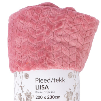 Плед LIISA XL, 200x230см, состаренный розовый Плед LIISA XL, 200x230см, состаренный розовый