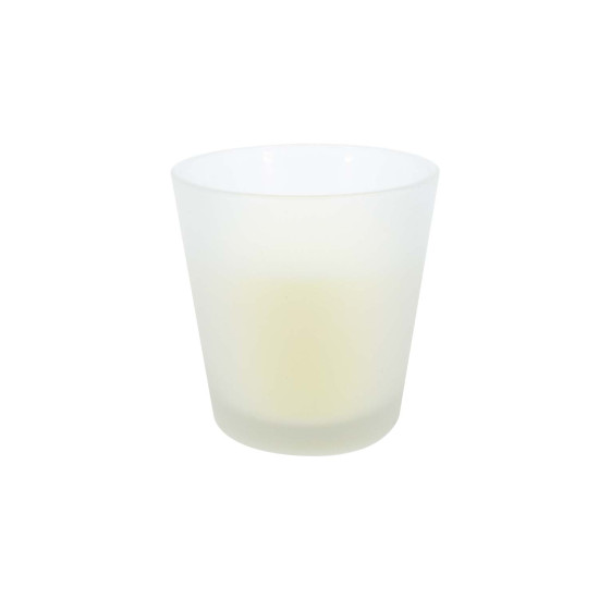 Svece stiklā HOME AROMA, H7cm, balta