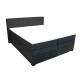Континентальная кровать TENNESSI STORAGE 180x200см, тёмно-серая Континентальная кровать TENNESSI STORAGE 180x200см, тёмно-серая