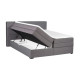 Континентальная кровать TENNESSI STORAGE 180x200см, серая