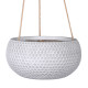 Piekarināms puķu pods CUBO-1, D28xH14cm, balts