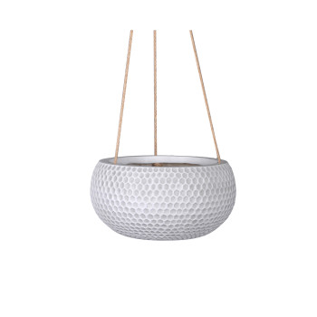 Piekarināms puķu pods CUBO-2, D20xH10cm, balts Piekarināms puķu pods CUBO-2, D20xH10cm, balts