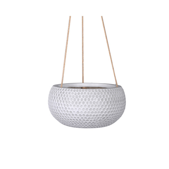 Piekarināms puķu pods CUBO-2, D20xH10cm, balts