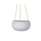 Piekarināms puķu pods CUBO-2, D20xH10cm, balts