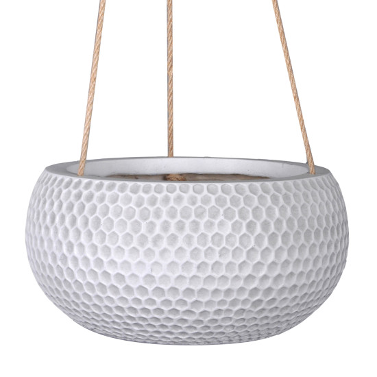 Piekarināms puķu pods CUBO-2, D20xH10cm, balts