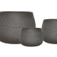Puķu pods, zems PALM-1, D52xH37cm, brūns