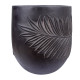 Puķu pods, zems PALM-1, D57xH57cm, tumši pelēks