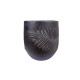 Puķu pods, zems PALM-4, D22xH22cm, tumši pelēks Puķu pods, zems PALM-4, D22xH22cm, tumši pelēks