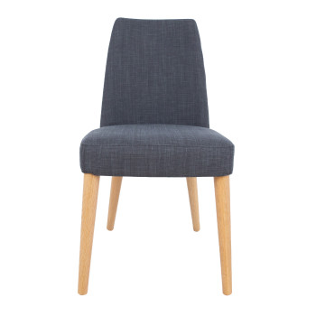 Стул ILVA 62x48xH88см, мягкое, серое сиденье, светлые дубовые ножки Стул ILVA 62x48xH88см, мягкое, серое сиденье, светлые дубовые ножки