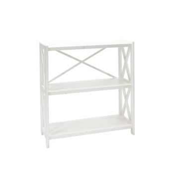 Полка ALEX 3-этажная, 80x31xH86см, дерево: cосна, цвет: белый Полка ALEX 3-этажная, 80x31xH86см, дерево: cосна, цвет: белый