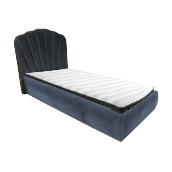 Кровать EVA 90x200cm, серый бархат Кровать EVA 90x200cm, серый бархат