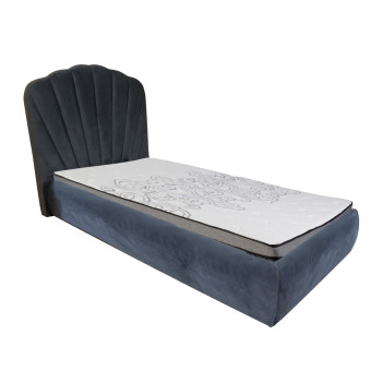 Кровать EVA 90x200cm, серый бархат Кровать EVA 90x200cm, серый бархат