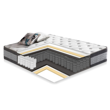 Кровать EVA 160x200cm, серый бархат