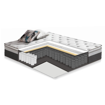 Кровать AURORA 160x200cm, серый бархат