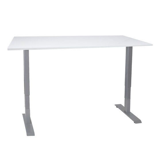 Rakstāmgalds ERGO ar 2 motoriem 140x80cm, pelēcīgi balts Rakstāmgalds ERGO ar 2 motoriem 140x80cm, pelēcīgi balts