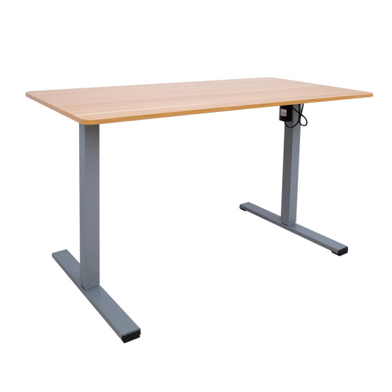 Rakstāmgalds ERGO OPTIMAL ar 1 motoru 140x70cm, hikorijs Rakstāmgalds ERGO OPTIMAL ar 1 motoru 140x70cm, hikorijs