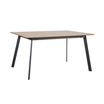 Обеденный комплект HELENA с 6-стульями (20078), 160x90xH75см, cтолешница: шпон дуба МДФ, обработка: лакированный Обеденный комплект HELENA с 6-стульями (20078), 160x90xH75см, cтолешница: шпон дуба МДФ, обработка: лакированный