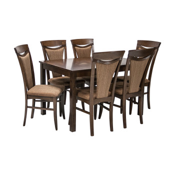 Обеденный комплект MIX & MATCH с 6-стульями (20830), 120+32+32х80хН74см, удлиняемый