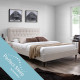 Кровать EMILIA 160x200cм, с матрасом HARMONY TOP, бежевый Кровать EMILIA 160x200cм, с матрасом HARMONY TOP, бежевый
