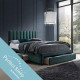 Кровать GRACE 160x200см, с ящиками и матрасом HARMONY DUO, зеленая Кровать GRACE 160x200см, с ящиками и матрасом HARMONY DUO, зеленая