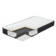 Кровать OSWALDO 90x200см, с матрасом HARMONY UNO POCKET, платиново-серый
