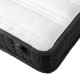 Кровать OSWALDO 90x200см, с матрасом HARMONY UNO POCKET, платиново-серый