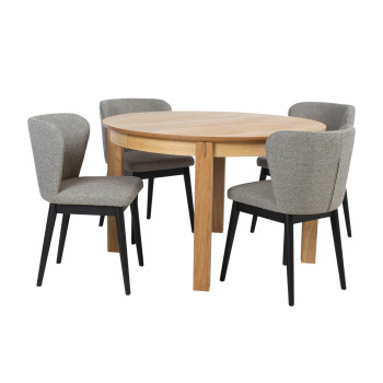 Обеденный комплект CHICAGO NEW с 4-мя стульями (18103), дуб Обеденный комплект CHICAGO NEW с 4-мя стульями (18103), дуб