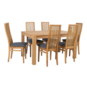 Обеденный комплект CHICAGO NEW с 6 стульями Обеденный комплект CHICAGO NEW с 6 стульями