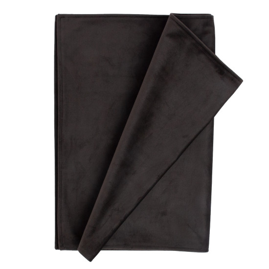 Персонник BLACK HOLLY 43x116cм, чёрный бархат Персонник BLACK HOLLY 43x116cм, чёрный бархат