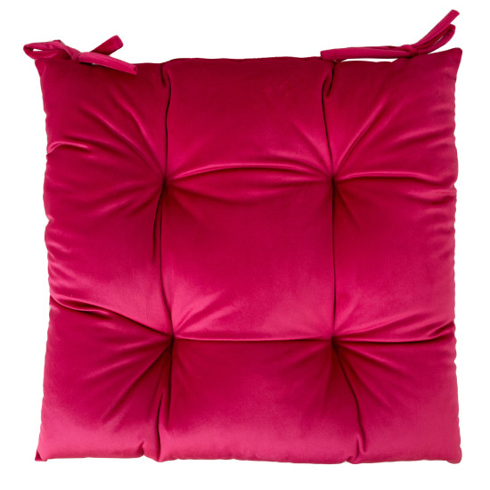 Подушка на стул VELVET 40x40cm, темно-розовый