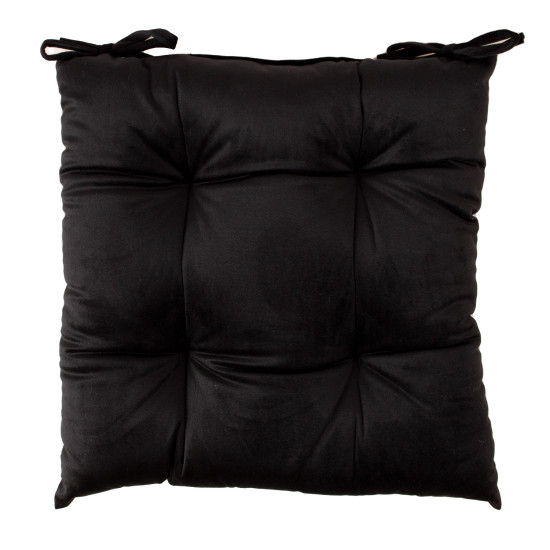 Подушка на стул VELVET 40x40cm, черный Подушка на стул VELVET 40x40cm, черный