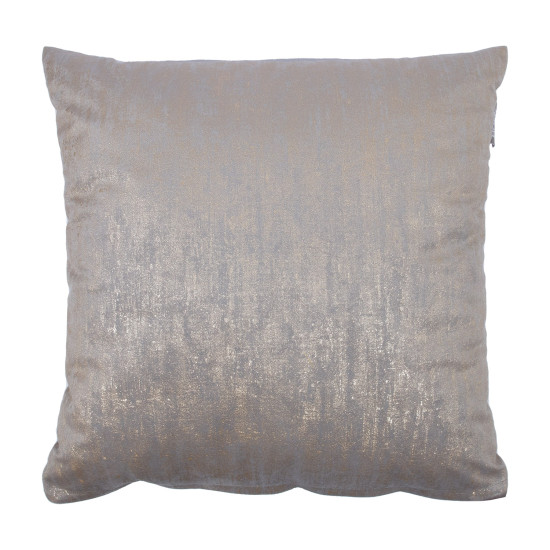 Подушка NICE 45x45cm, серый - золотой