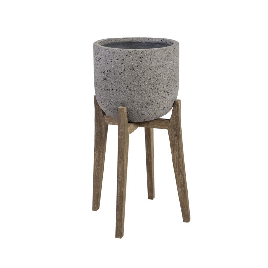 Puķu pods SANDSTONE 48,5x48,5xH81cm, pelēks