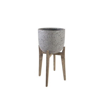 Puķu pods SANDSTONE 42x42xH64,5cm, pelēks Puķu pods SANDSTONE 42x42xH64,5cm, pelēks