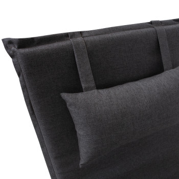 Покрытие для шезлонга  WICKER 55x195x3см, темно-серый Покрытие для шезлонга  WICKER 55x195x3см, темно-серый