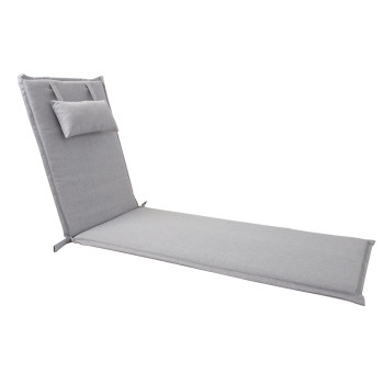 Покрытие для шезлонга  WICKER 55x195x3см, светло-серый Покрытие для шезлонга  WICKER 55x195x3см, светло-серый