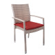 Krēsla pārsegs WICKER 2-3, 48x46x3cm, sarkans Krēsla pārsegs WICKER 2-3, 48x46x3cm, sarkans