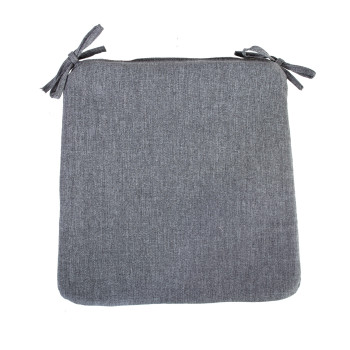 Подушка на стул SIMPLE GREY 39x39x2,5cm,  100%полиэстер, ткань 757 Подушка на стул SIMPLE GREY 39x39x2,5cm,  100%полиэстер, ткань 757