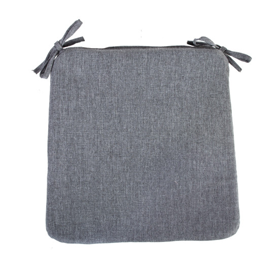 Подушка на стул SIMPLE GREY 39x39x2,5cm, 100%полиэстер, ткань 757 Подушка на стул SIMPLE GREY 39x39x2,5cm, 100%полиэстер, ткань 757