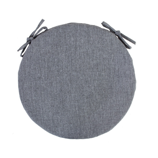 Krēsla pārsegs SIMPLE GREY D38x2,5cm, pelēks, 100%poliesters, audums 757 Krēsla pārsegs SIMPLE GREY D38x2,5cm, pelēks, 100%poliesters, audums 757