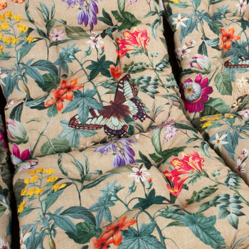 Šūpoles spilveni AMAZONIA 108x56x10cm/3gab, bēšs puķains Šūpoles spilveni AMAZONIA 108x56x10cm/3gab, bēšs puķains