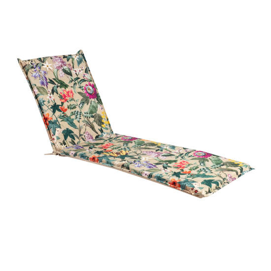 Guļamkrēslu pārsegs AMAZONIA 55x190x5cm, ziedi/ bēšs Guļamkrēslu pārsegs AMAZONIA 55x190x5cm, ziedi/ bēšs