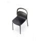 K490 черный пластиковый стул(1p=4шт)