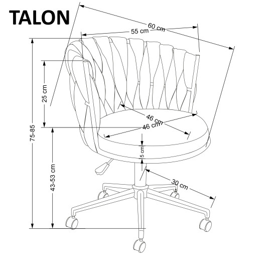 TALON офисное кресло розовый