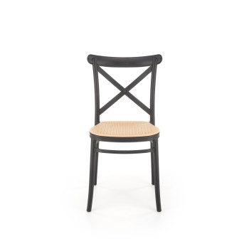 K512 krēsls melns/brūns