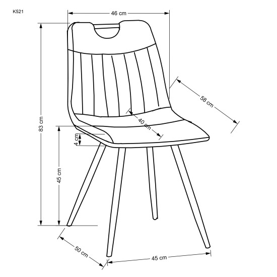 K521 черный стул K521 черный стул