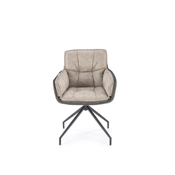 K523 krēsls pelēks/melns