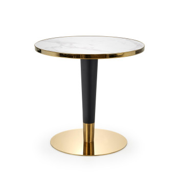 MORATA ümarlaud, valge marmor/must/kuld MORATA ümarlaud, valge marmor/must/kuld