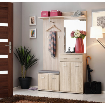 Комплект для прихожей Armario II + подушка, дуб сонома Комплект для прихожей Armario II + подушка, дуб сонома